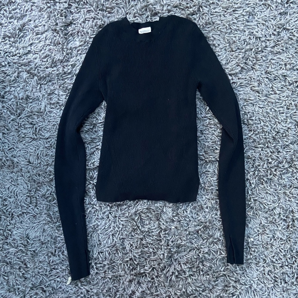 Abercrombie & Fitch black slim sweater